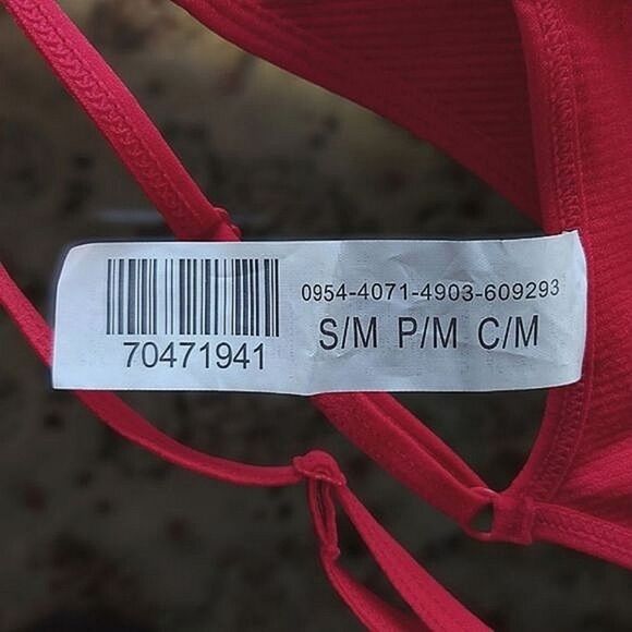 BNWT F21 red seamless ribbed bralette - Picture 8 of 12